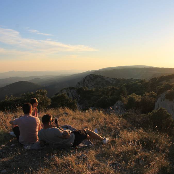 coucher de soleil près de Bonnieux - Forêt des Cèdres